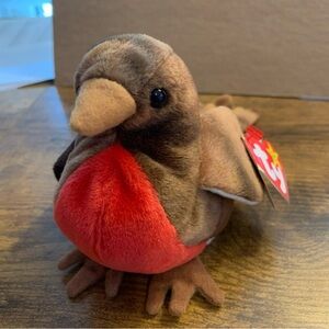 Early the Robin Bird Collectible Ty Beanie Baby 1998 VTG NWT